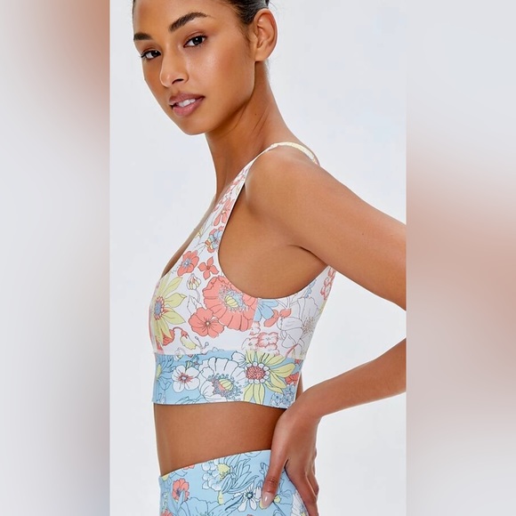 NWOT F21 Floral Sports Bra S - Picture 2 of 7